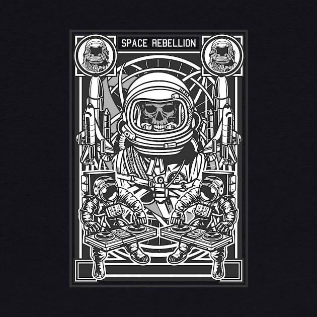 Space Rebellion, Vintage Retro Classic by CoApparel